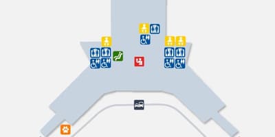 San Francisco letiště terminál 2 mapa