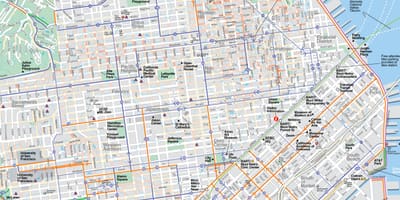 Mapa turistické SFO
