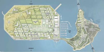 Mapa ostrova pokladů San Francisco