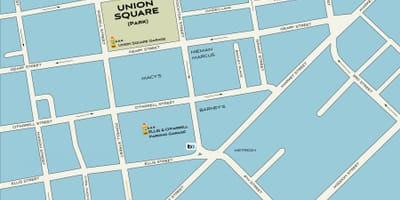 San Francisco nakupování mapě