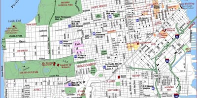 San Francisco va medical center mapě