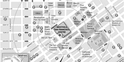 Mapa westfield San Francisco