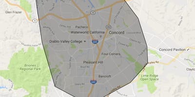 Mapa podívejte se prosím bay area
